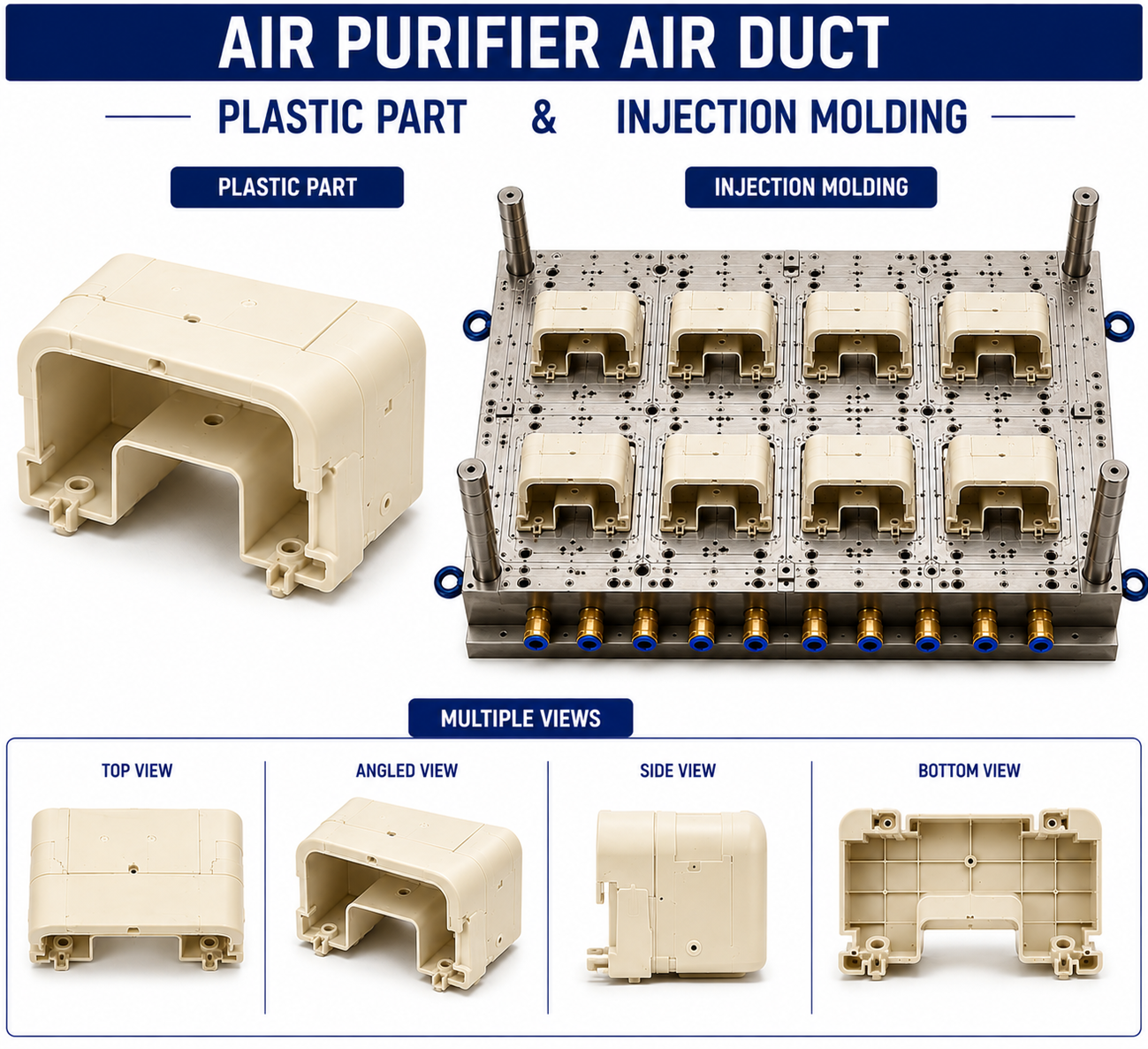 Air Purifier Plastic Air Duct Mould and Moulding Service